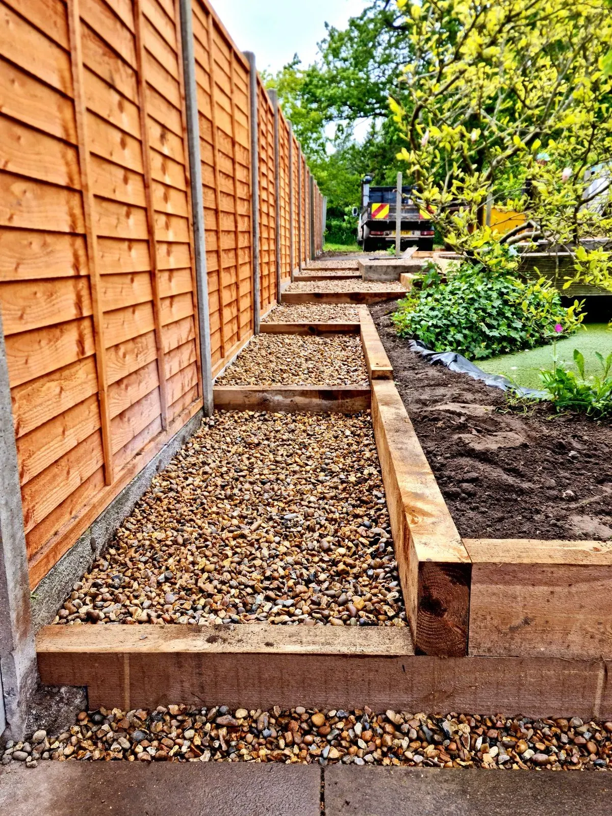 Garden fencing in Norfolk by Hilton & Green Landscaping