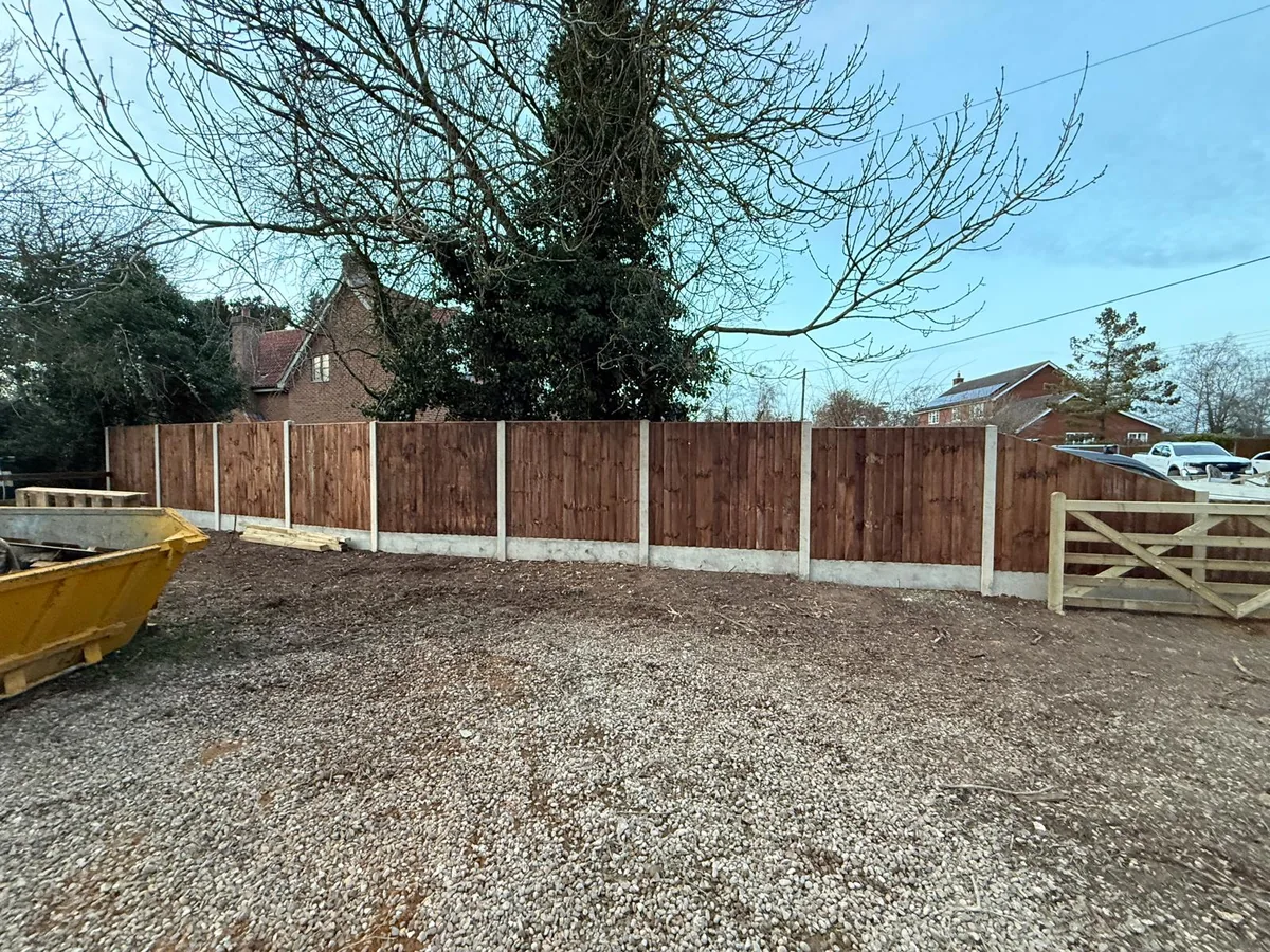 Garden fencing in Norfolk by Hilton & Green Landscaping