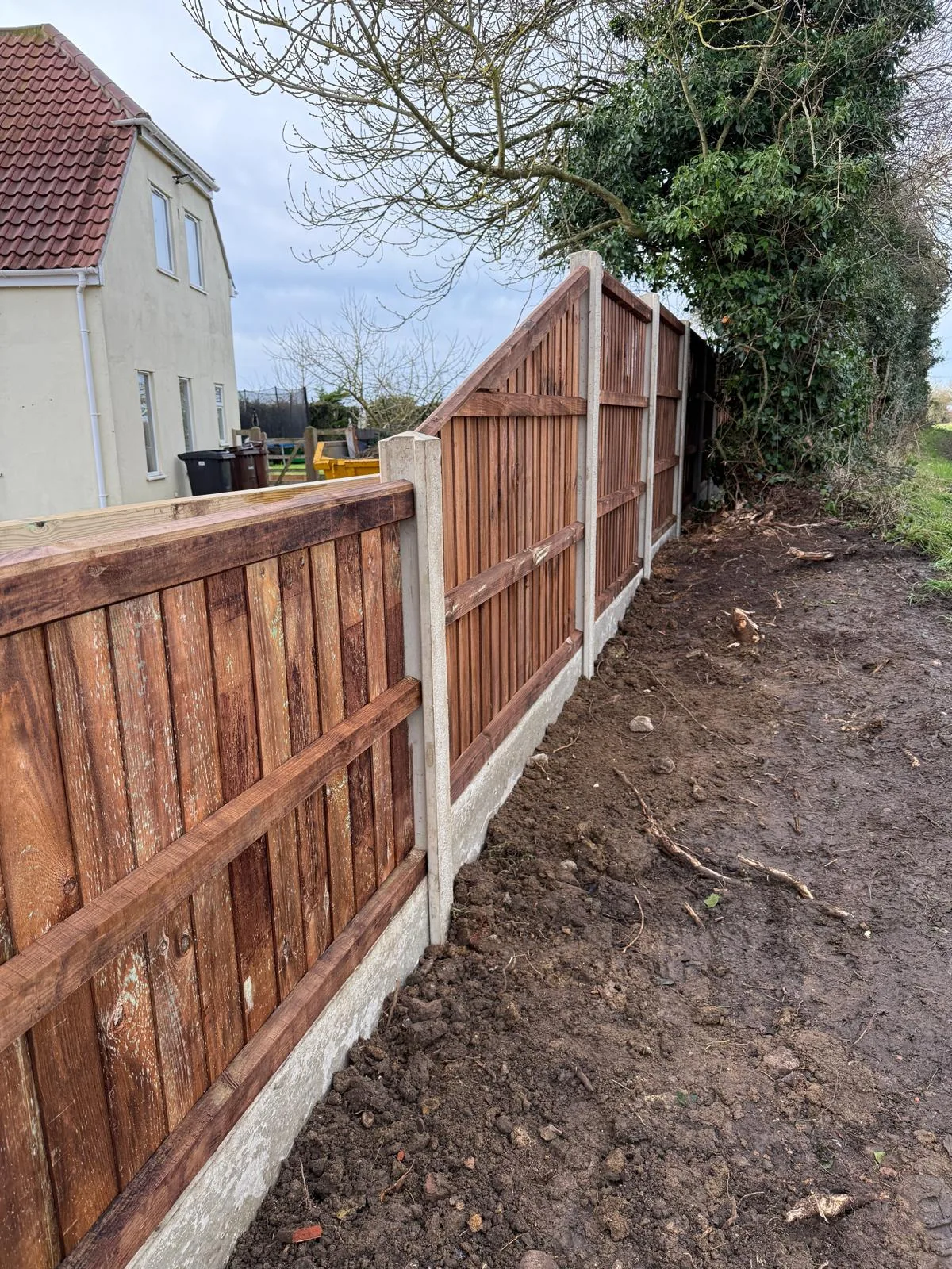 Garden fencing in Norfolk by Hilton & Green Landscaping