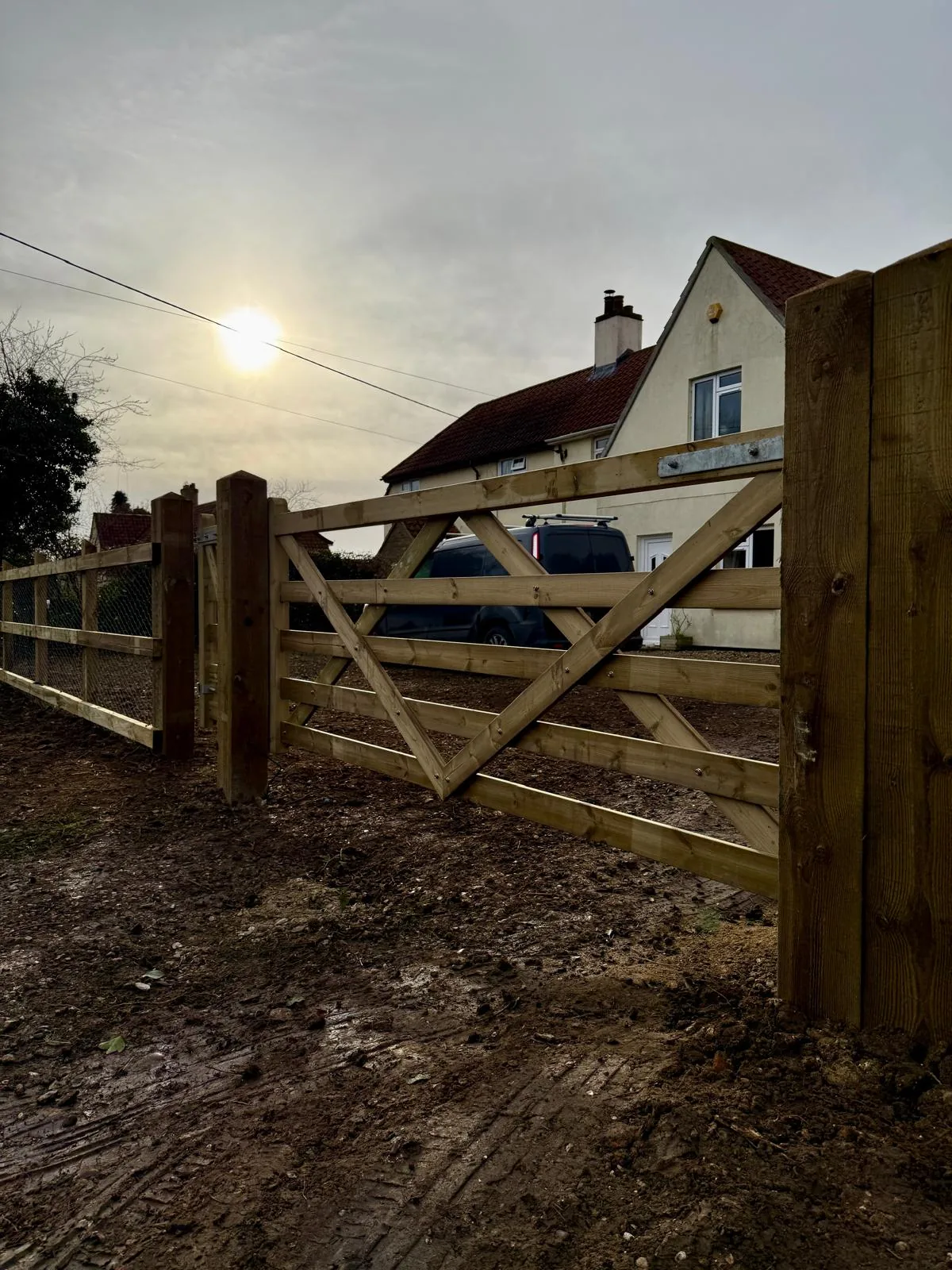 Garden fencing in Norfolk by Hilton & Green Landscaping