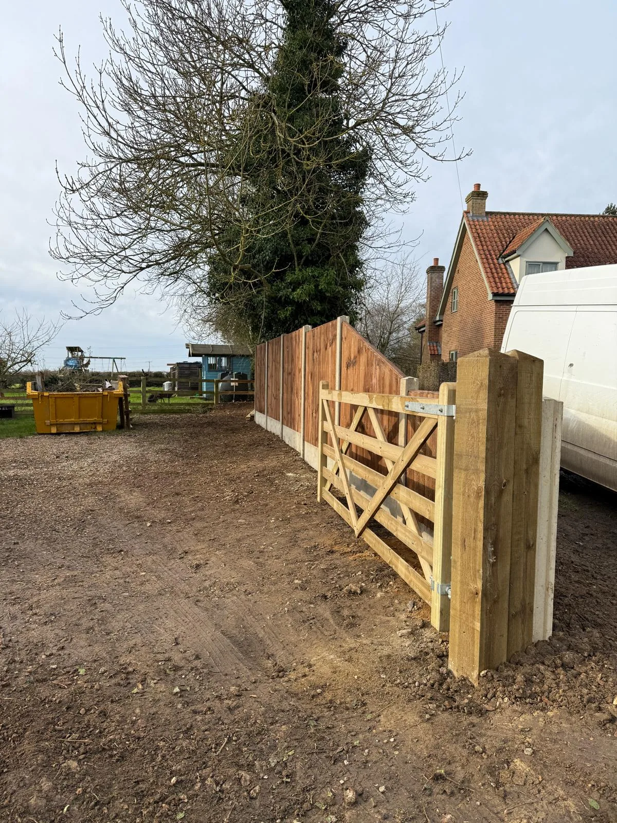 Garden fencing in Norfolk by Hilton & Green Landscaping